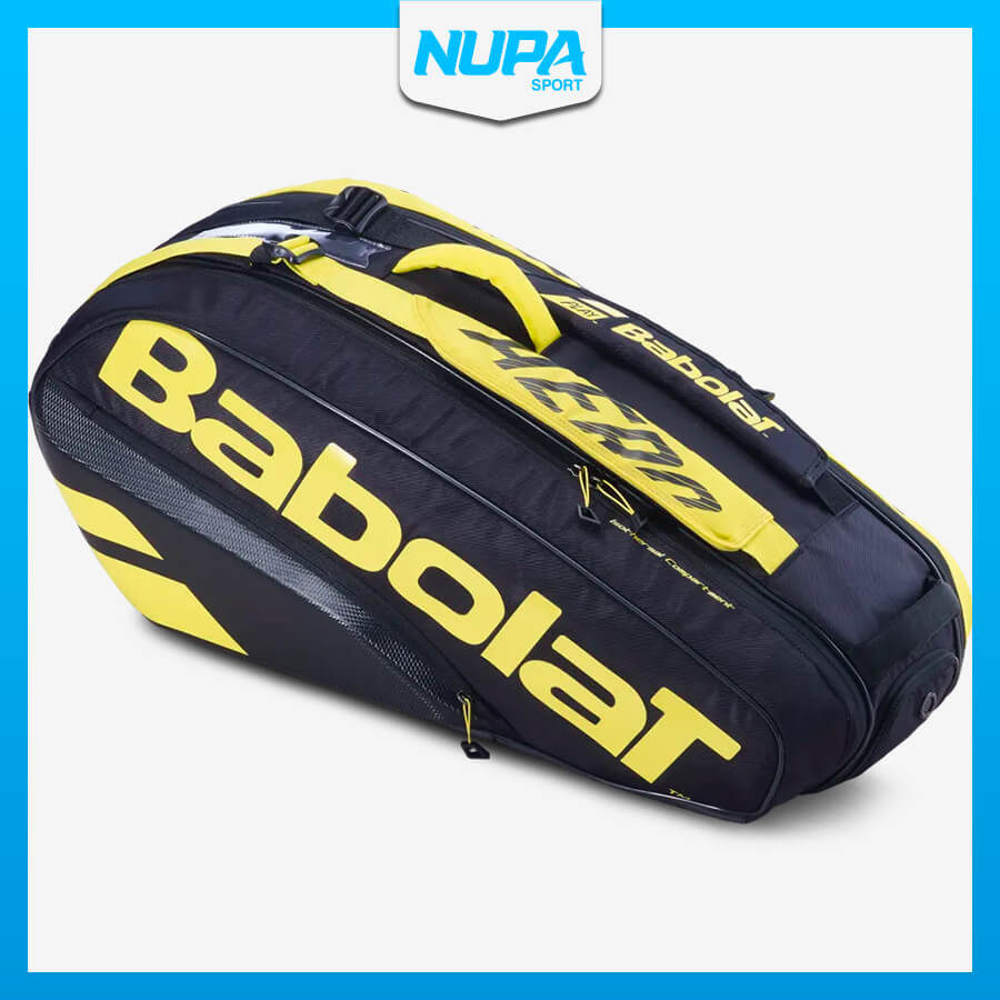 Túi Tennis Babolat Pure Aero 6R - Black/ Yellow - 2020