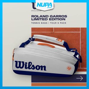 Túi Tennis Wilson Roland Garros 2021 Premium 9 Pack - Oyster/ Navy