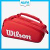 Túi Tennis Wilson Super Tour 15 Pack - Red