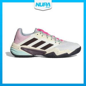 Giày Tennis Nam Adidas Barricade 13 Crystal White - Aurora Met - Semi Green Spark