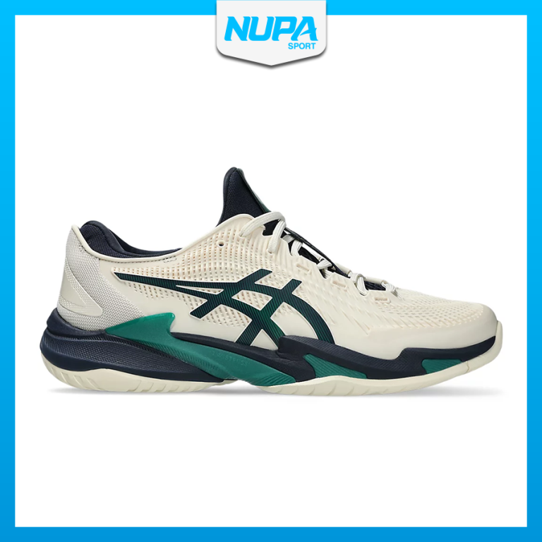Giày Tennis Pickleball Asics Court FF3 Cream/Jasper Green - 1041A370-105 - Men