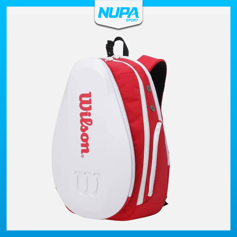 Balo Tennis Wilson U SHIELD - White Red