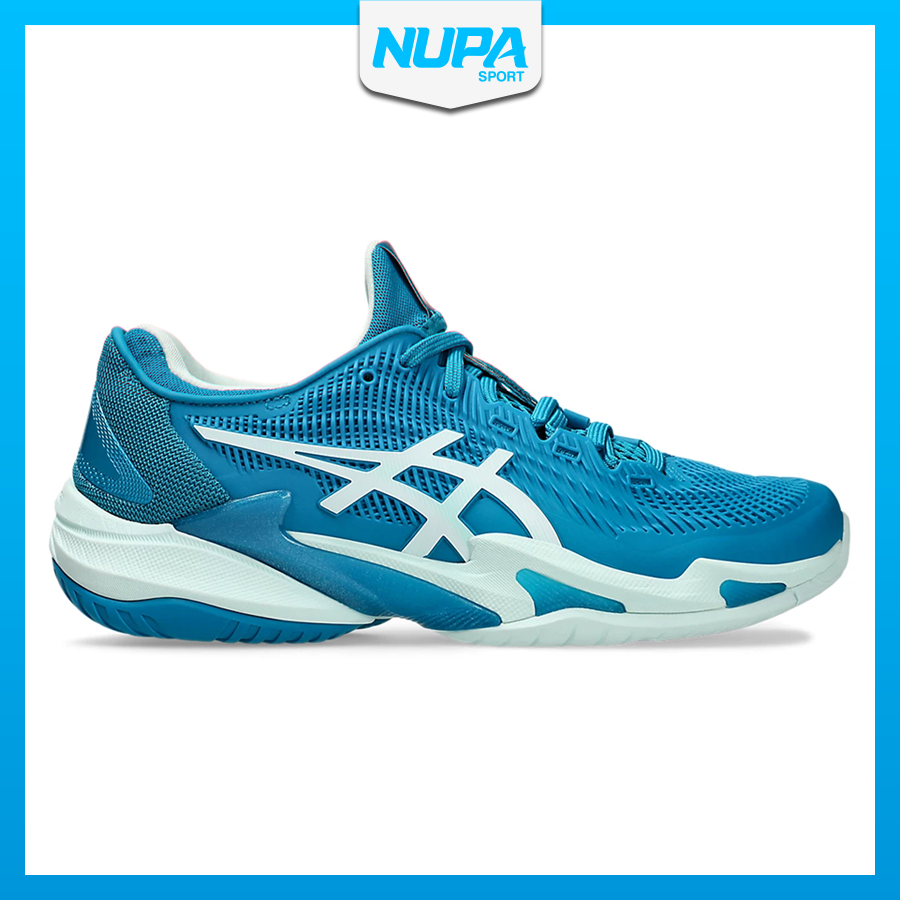 Giày Tennis Pickleball Asics Court FF 3 Teal Blue & White – 1042A220-401 -37 - Women