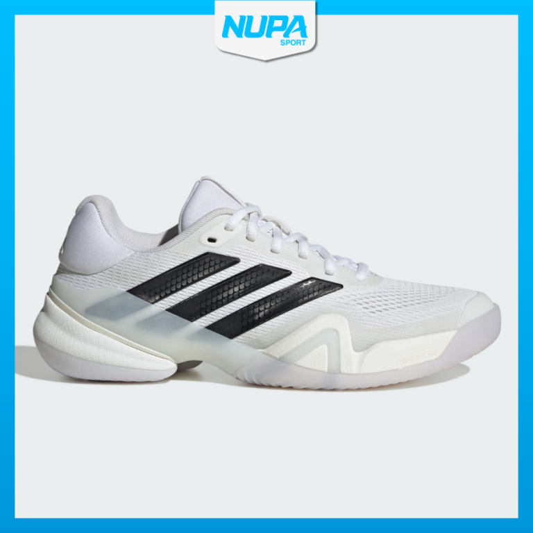 Giày Tennis Pickleball Adidas Barricade 14 - Cloud White / Core Black / Cloud White