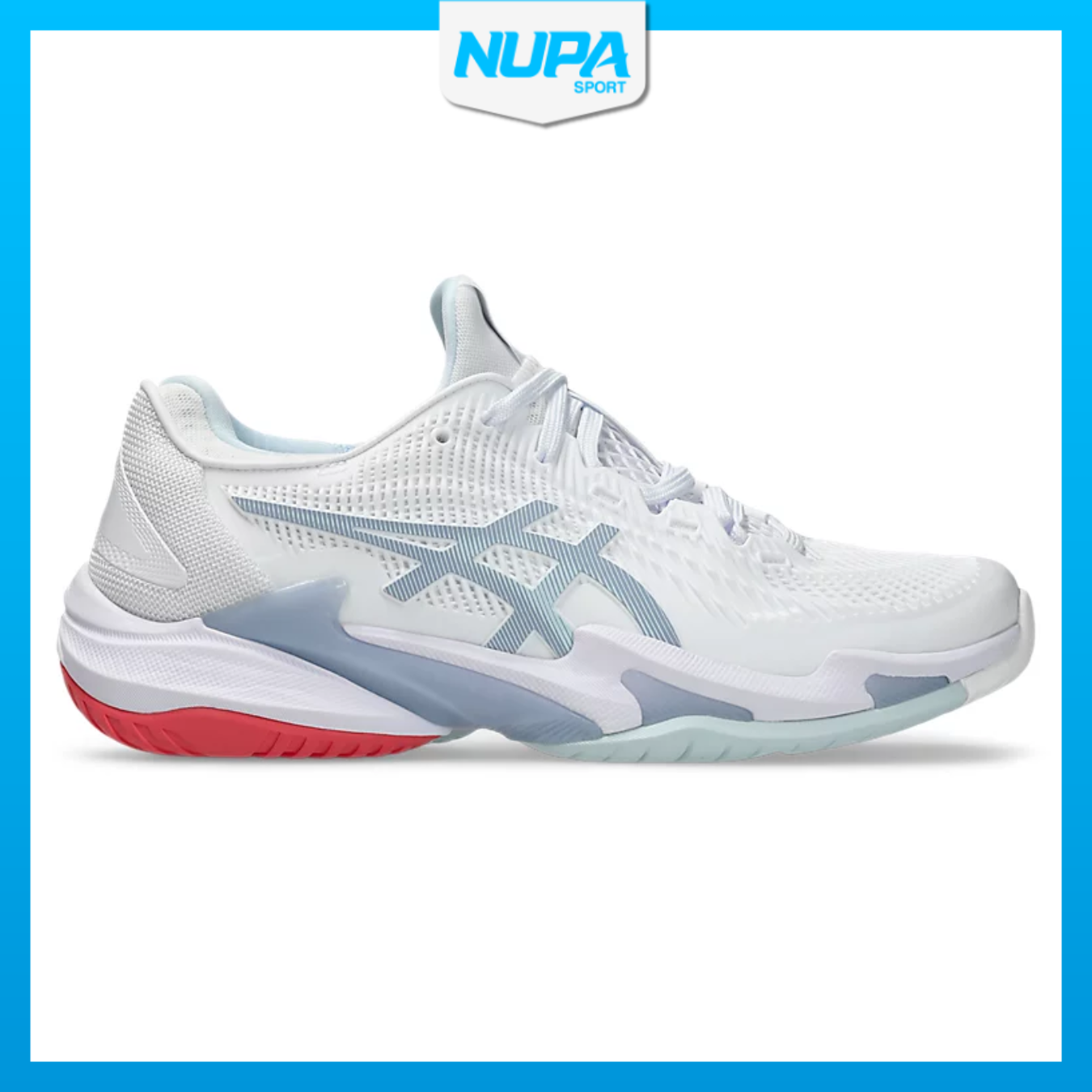 Giày Tennis Pickleball Asics Court FF 3 White/Sky (1042A220-107)