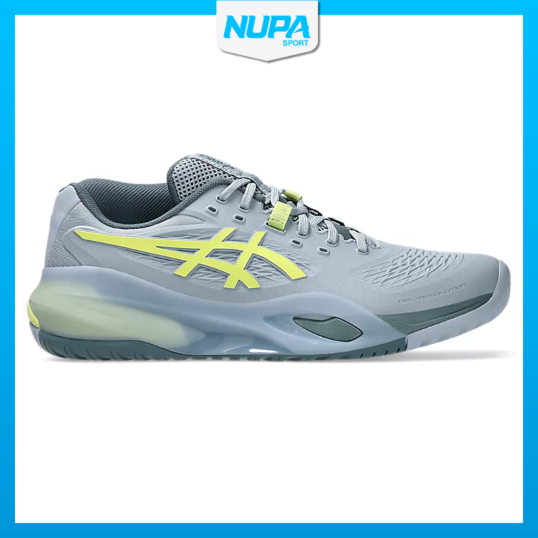 Giày Tennis Pickleball Asics GEL-RESOLUTION X Grey Blue/Pistachio (1041A481-402)