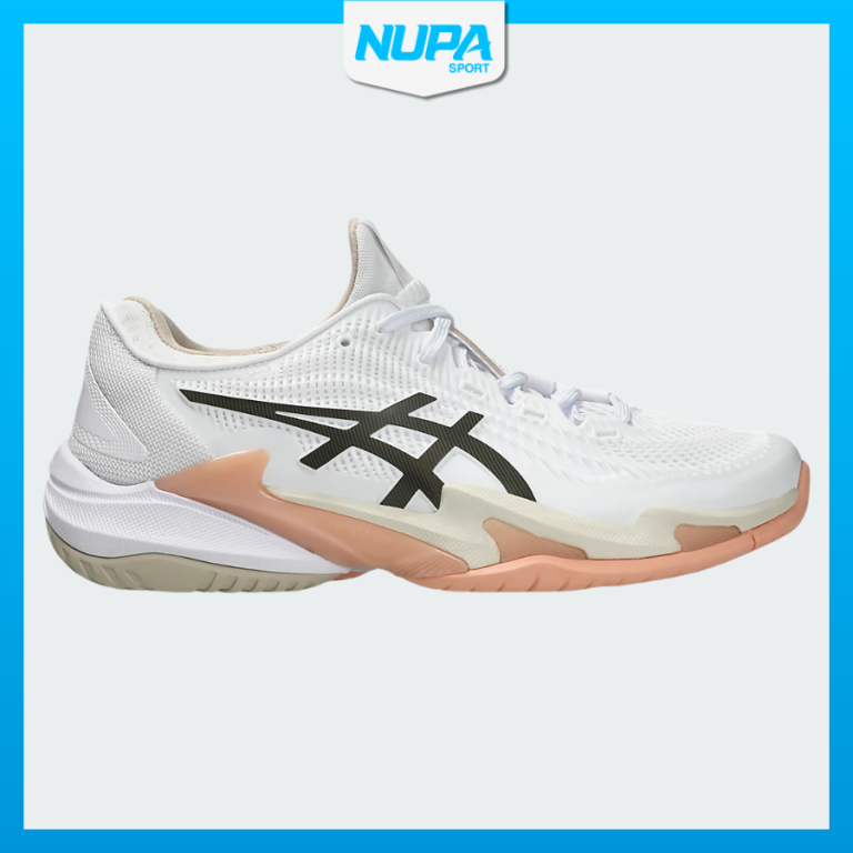 Giày Tennis Pickleball Asics Court FF3 - White/ Black Coffee