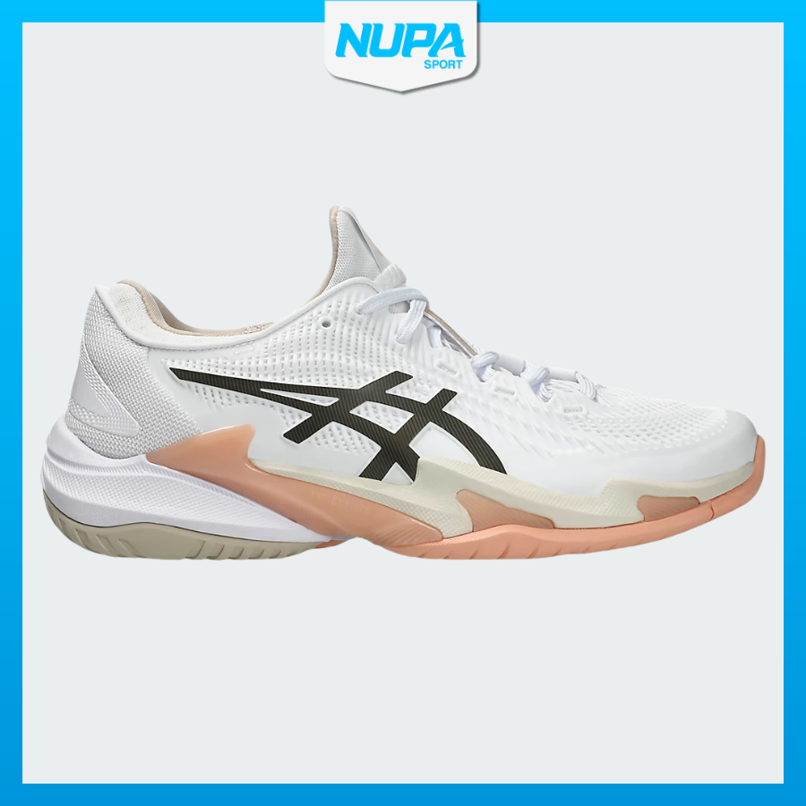 Giày Tennis Pickleball Asics Court FF3 - White/ Black Coffee